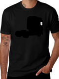 Truck Silhouette Graphic Tee - Black product image 1