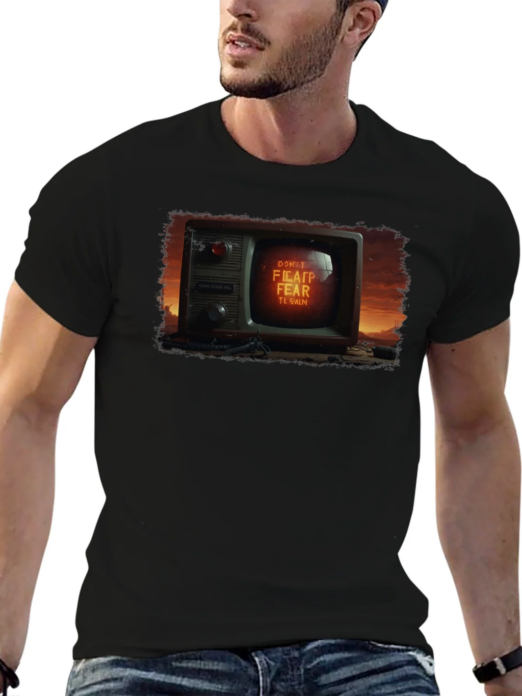 Retro Dont Fear TV Graphic Tee product image 2