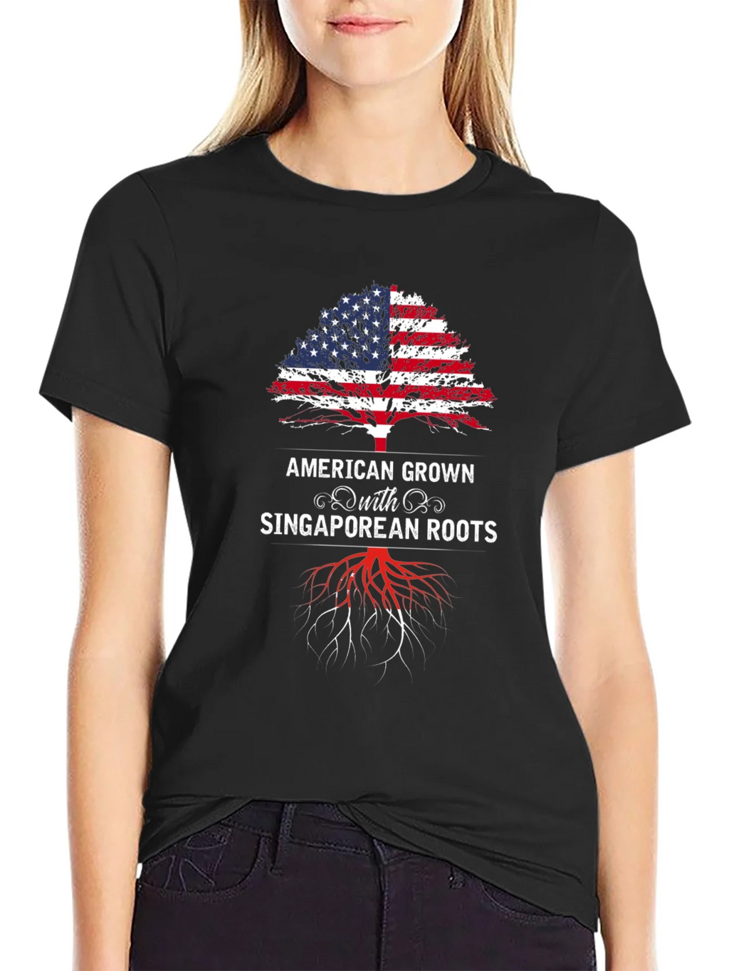 American Grown with Singaporean Roots T-Shirt product image 1