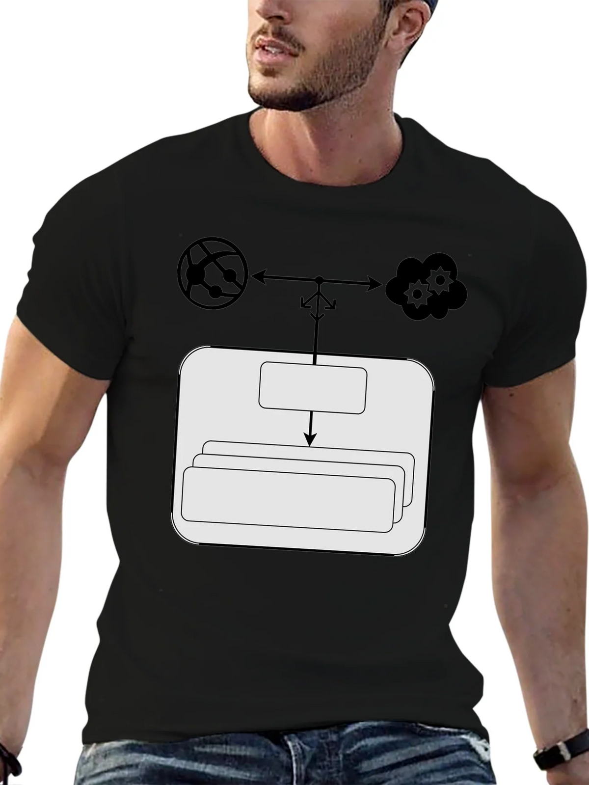 Cloud Network T-Shirt: Server Data Flow Tee product image 4