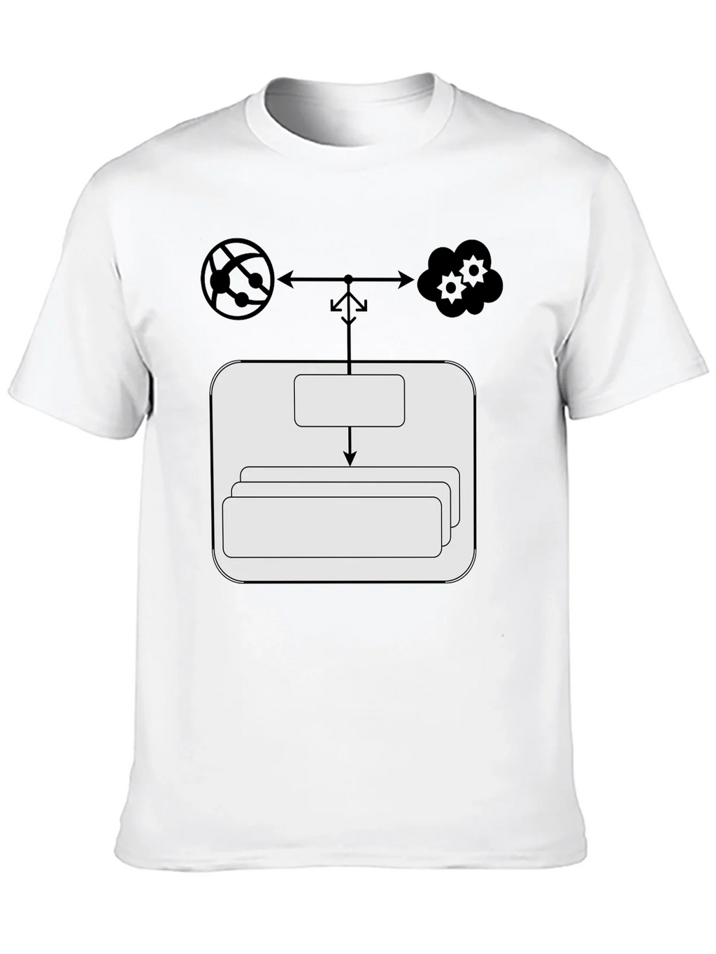 Cloud Network T-Shirt: Server Data Flow Tee product image 7