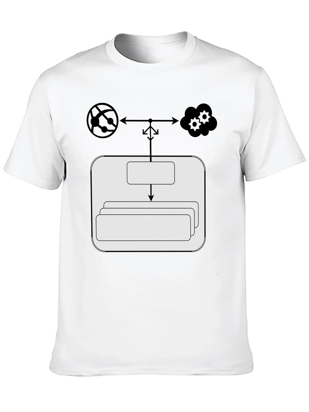 Cloud Network T-Shirt: Server Data Flow Tee product image 7