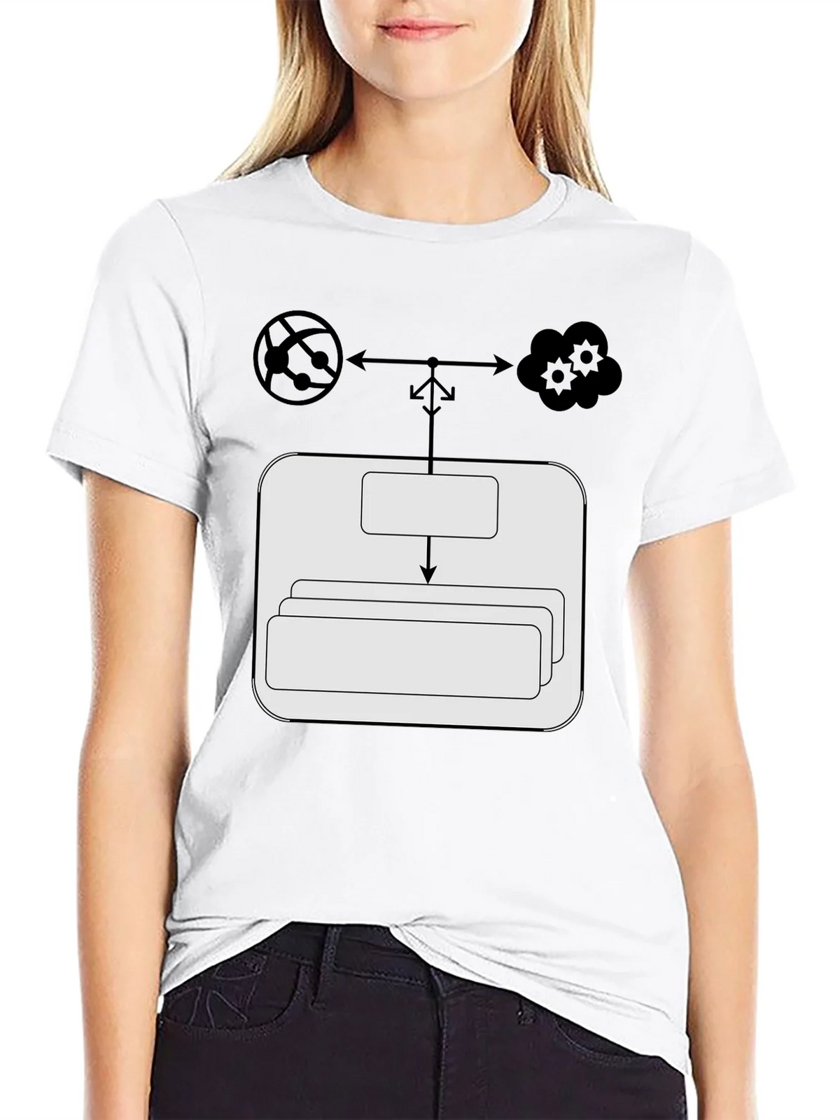 Cloud Network T-Shirt: Server Data Flow Tee product image 6