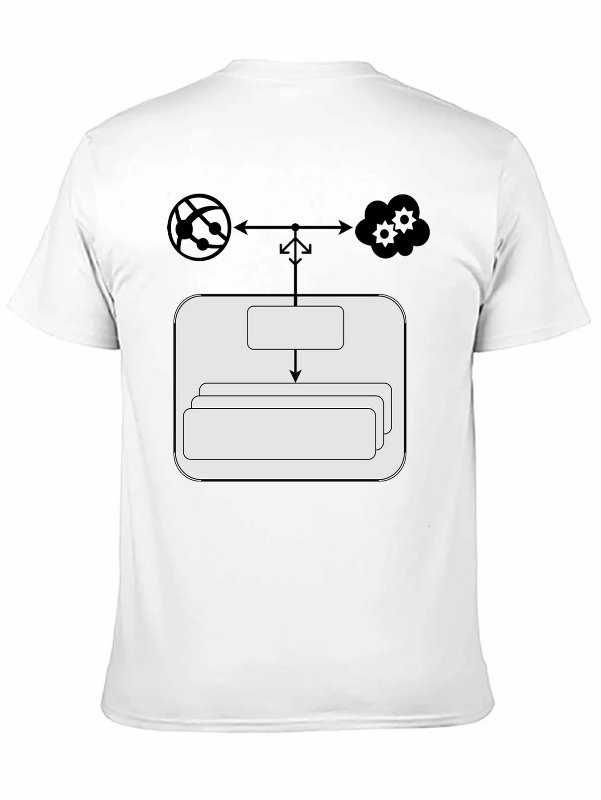 Cloud Network T-Shirt: Server Data Flow Tee product image 8