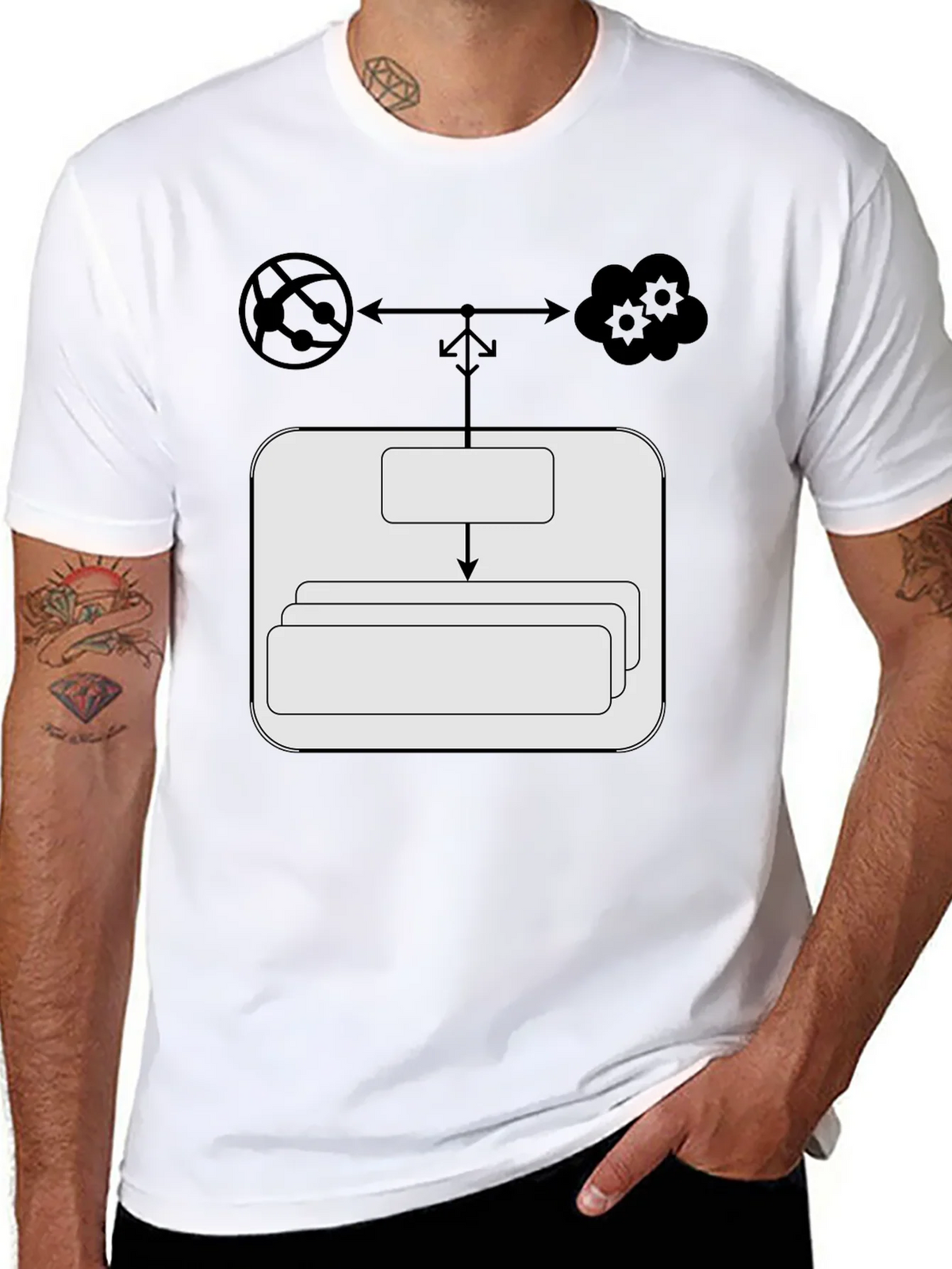 Cloud Network T-Shirt: Server Data Flow Tee product image 5