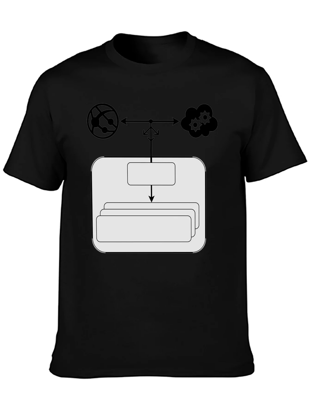 Cloud Network T-Shirt: Server Data Flow Tee product image 2