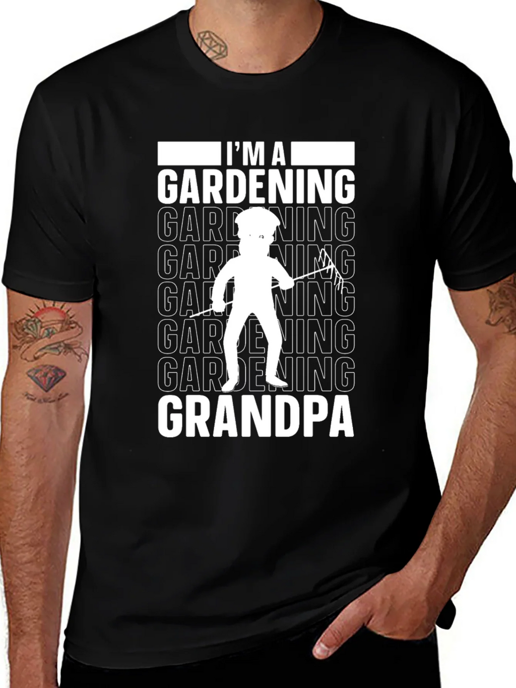 Gardening Grandpa T-Shirt - Black product image 1