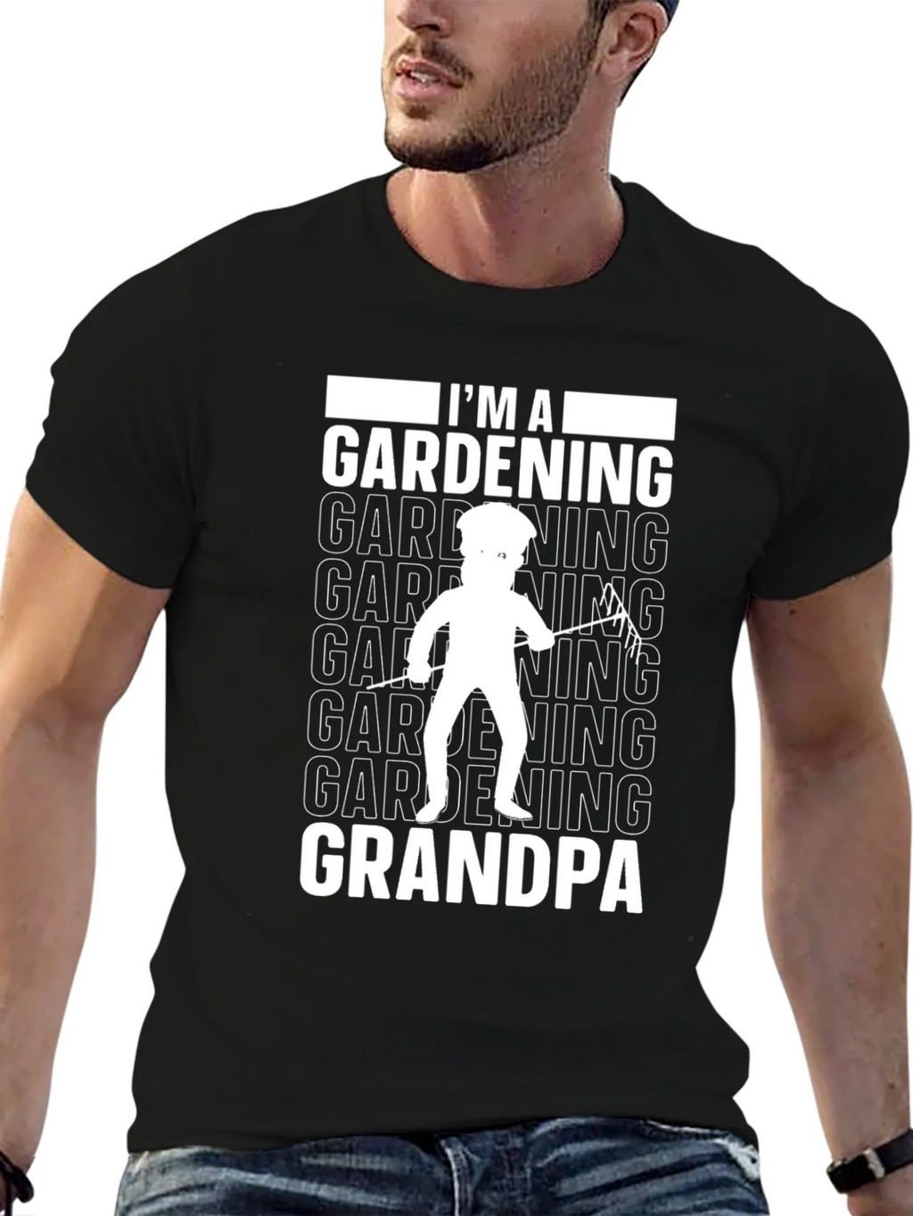 Gardening Grandpa T-Shirt - Black product image 6