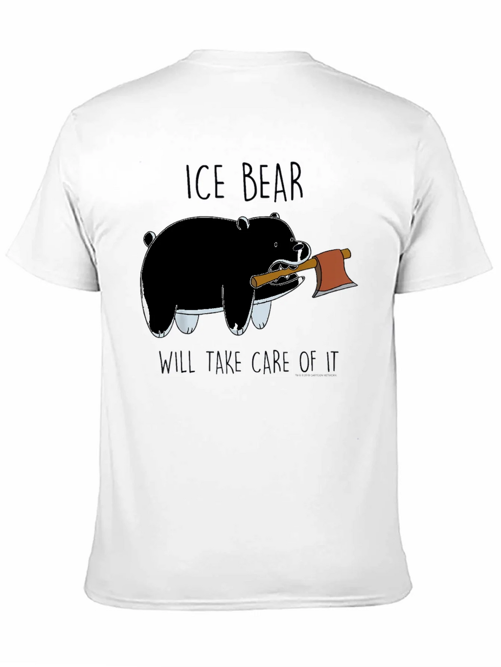 Ice Bear Graphic Print Black T-Shirt product image 10