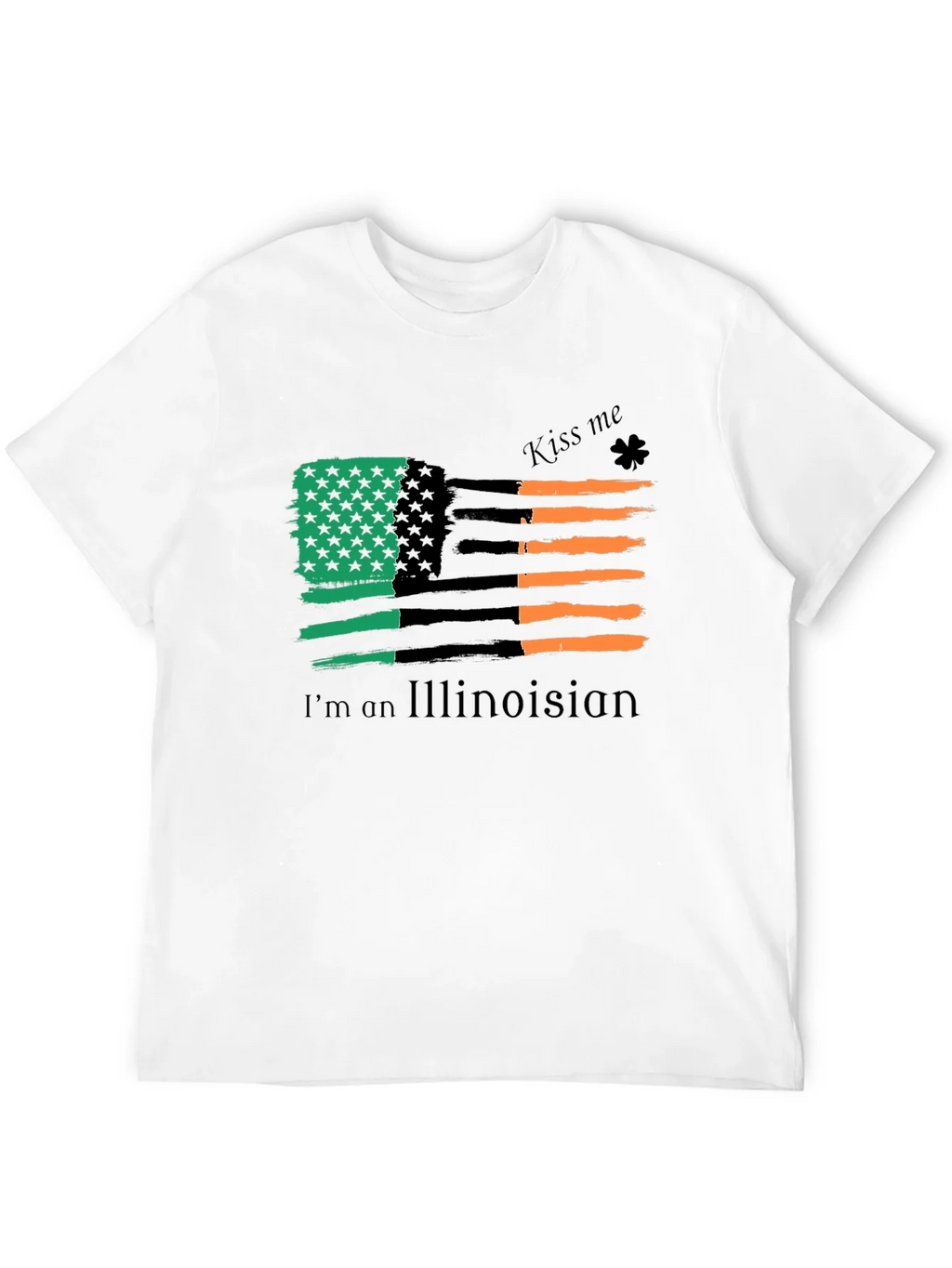 Illinois Irish American Flag St. Patricks Day T-Shirt product image 11