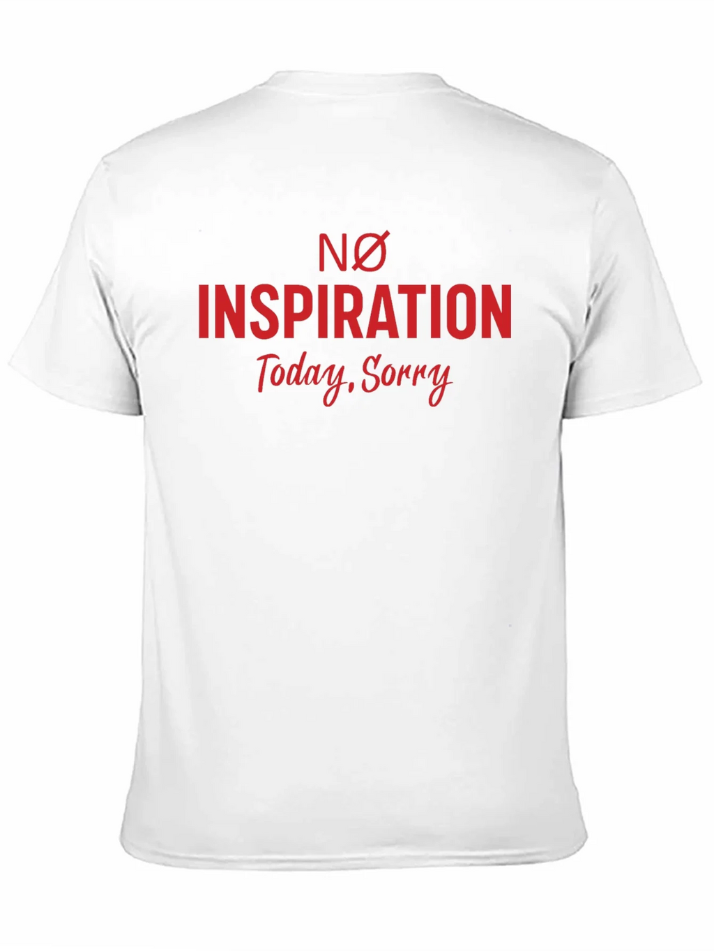No Inspiration Graphic Tee - Black Cotton T-Shirt product image 10