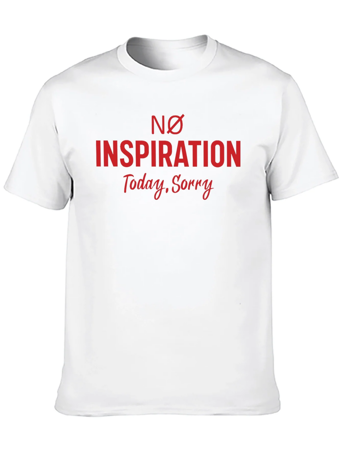 No Inspiration Graphic Tee - Black Cotton T-Shirt product image 9