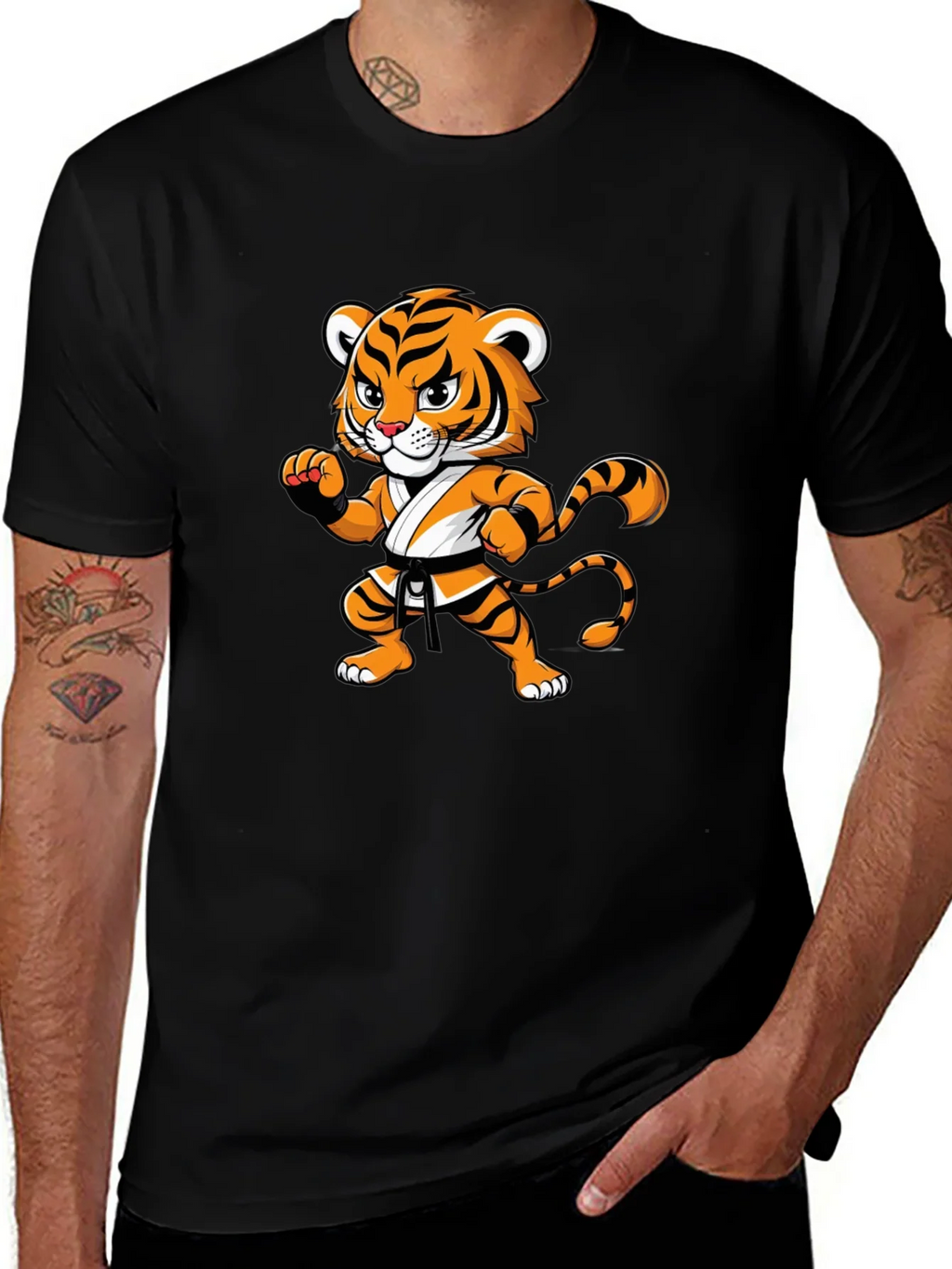 Tiger Karate Black T-Shirt product image 1
