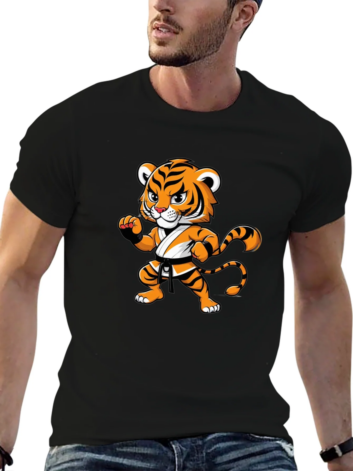 Tiger Karate Black T-Shirt product image 4