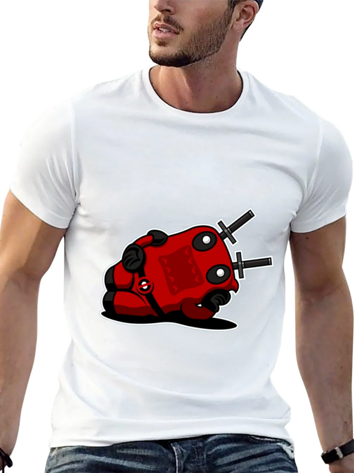 Deadpool-Inspired Black T-Shirt product image 12