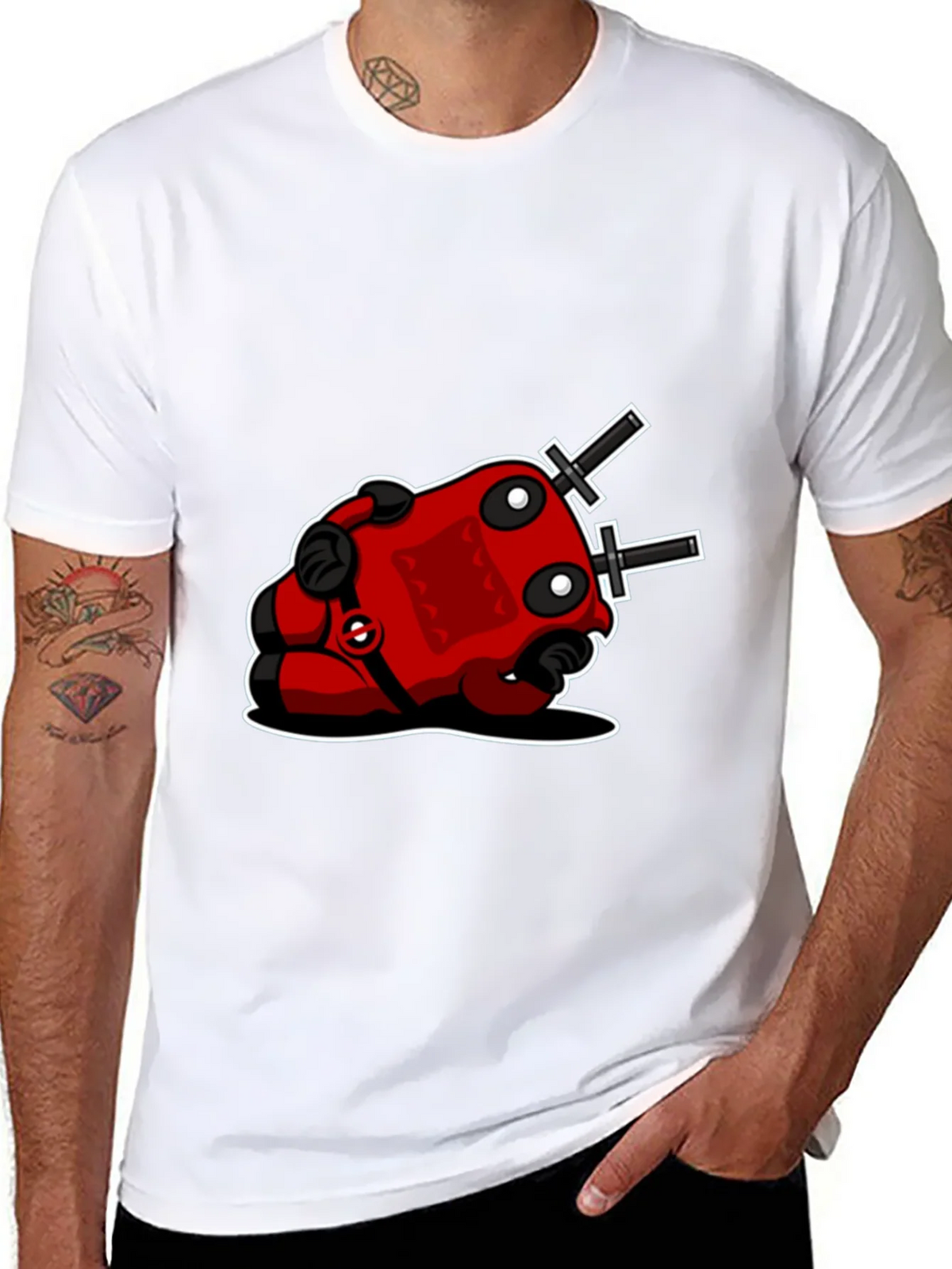 Deadpool-Inspired Black T-Shirt product image 7