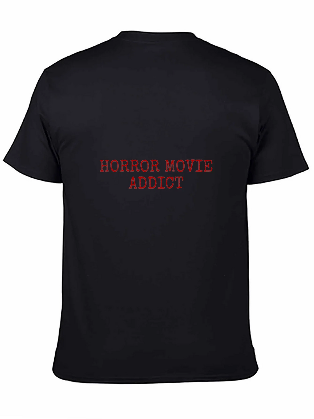 Horror Movie Addict Black Graphic T-Shirt product image 3