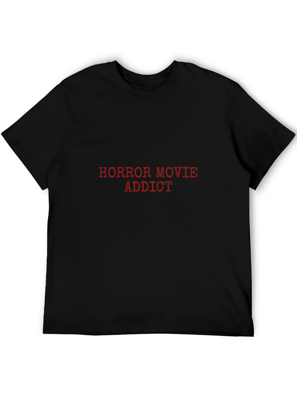 Horror Movie Addict Black Graphic T-Shirt product image 4