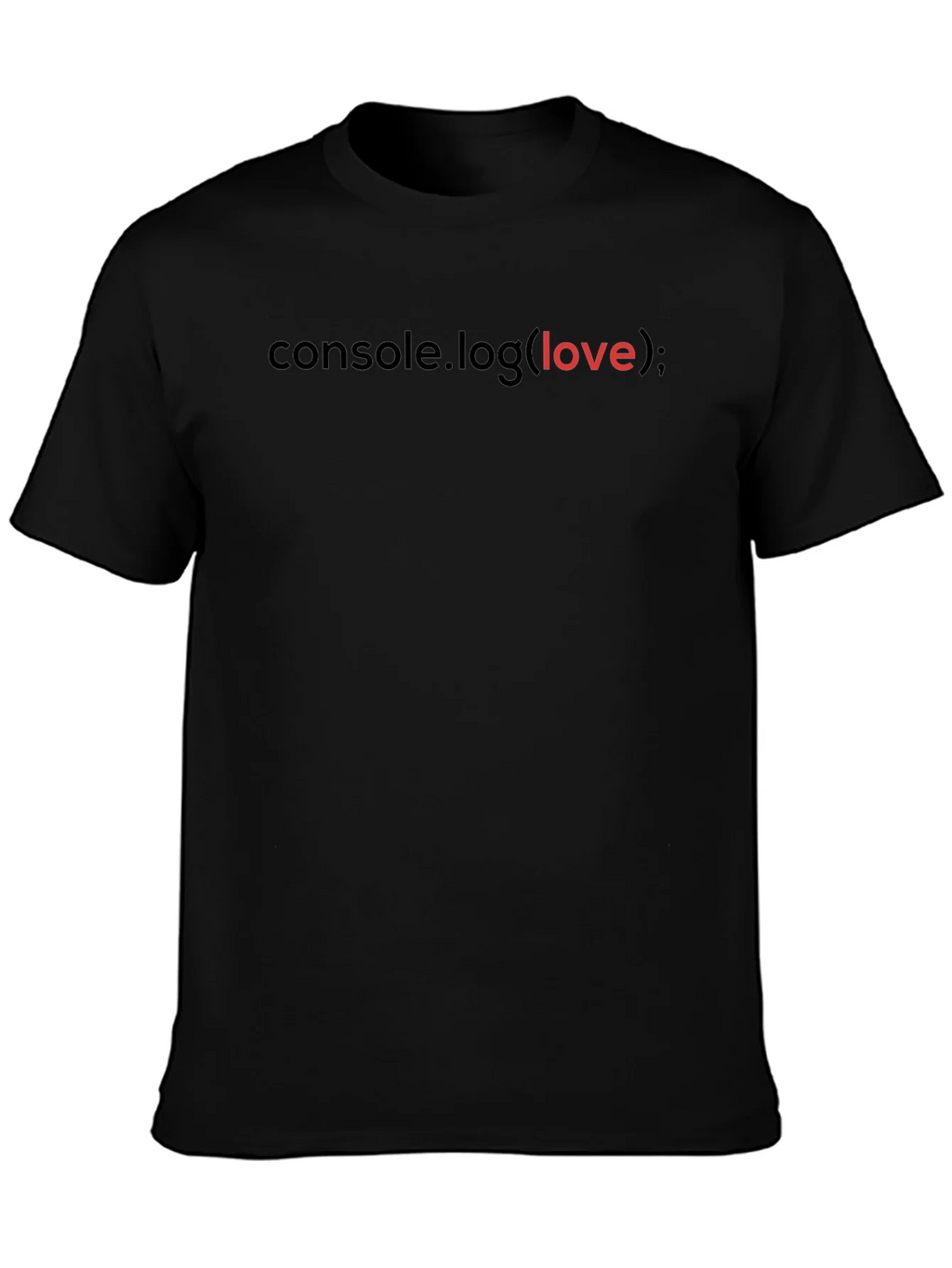 Console.log(love) Graphic Tee product image 2