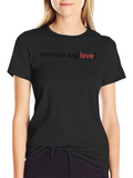 Console.log(love) Graphic Tee product image 1