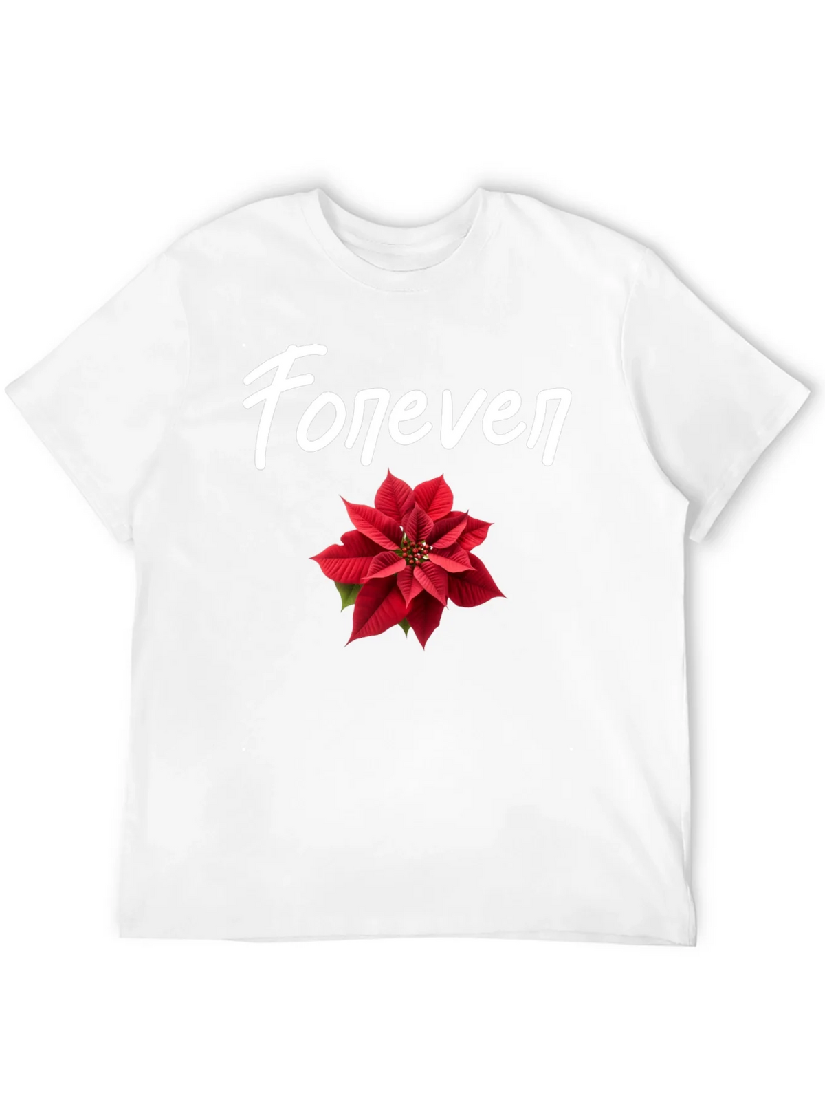 Forever Poinsettia Graphic Tee - Unisex Casual Wear product image 3