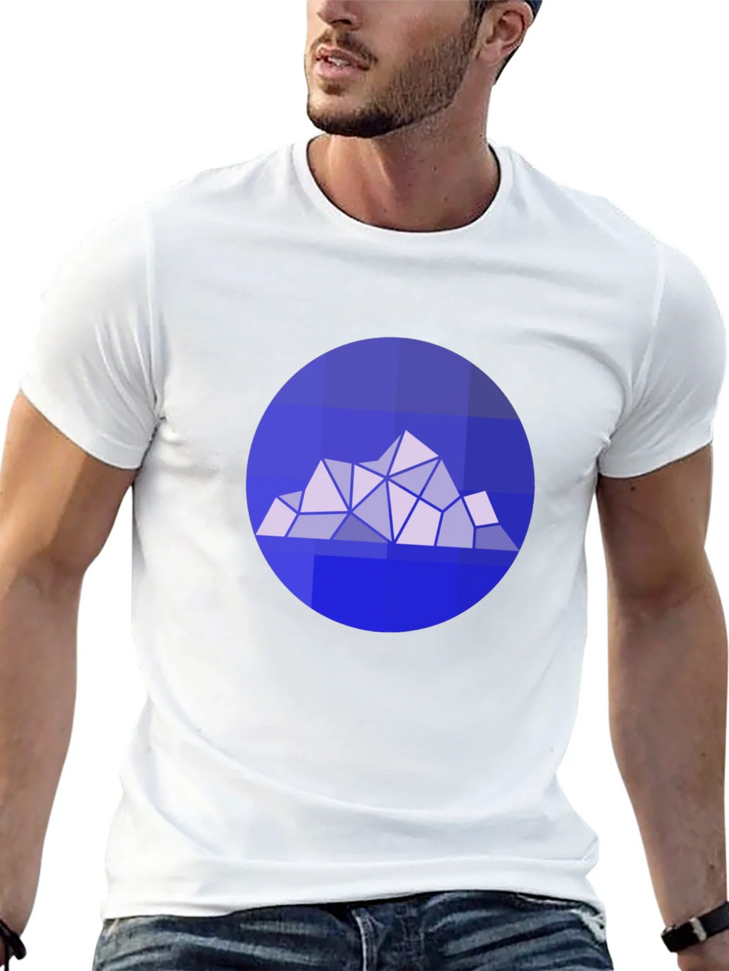 Geometric Mountain Graphic Tee - Modern Style product image 12