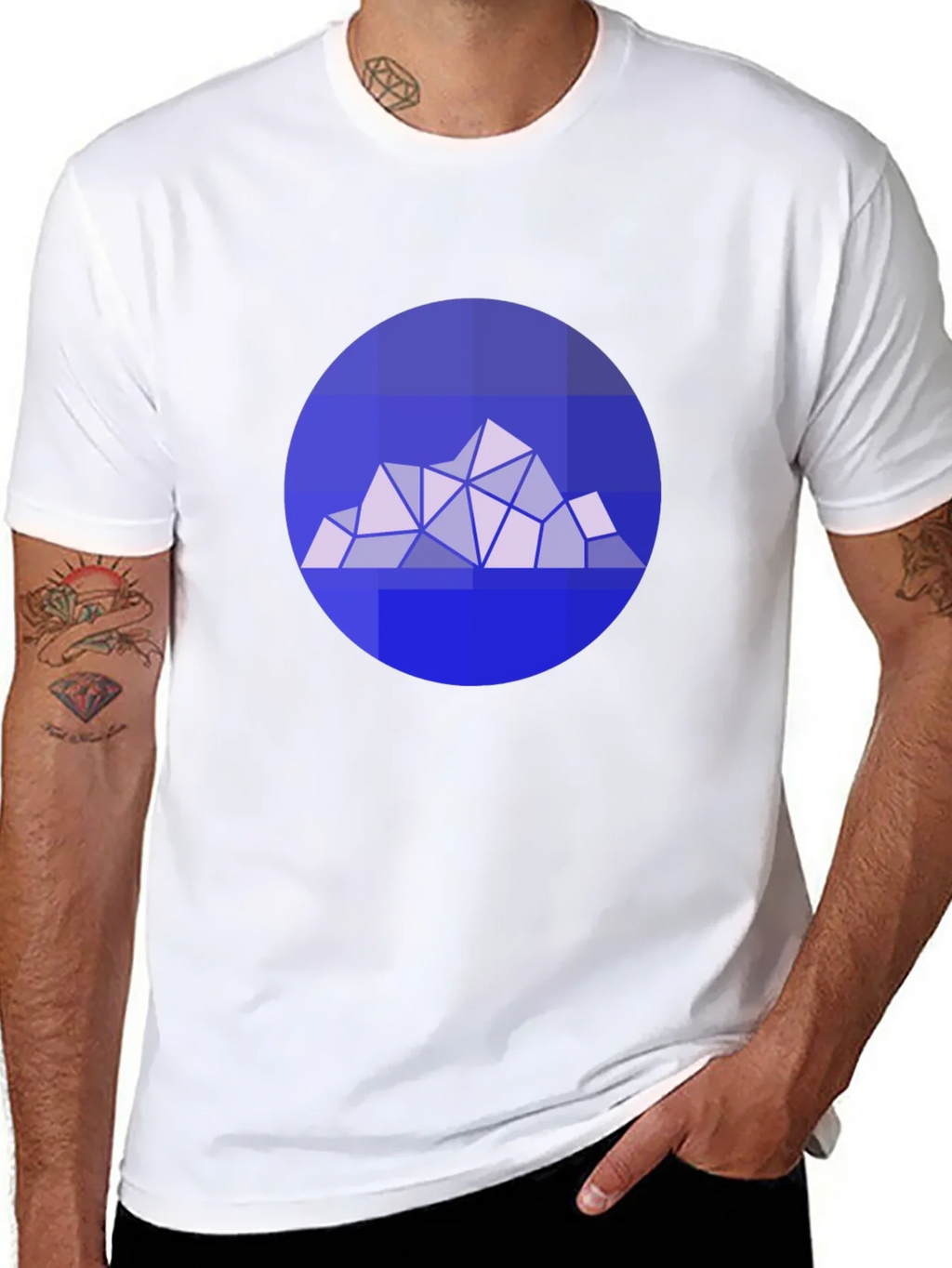 Geometric Mountain Graphic Tee - Modern Style product image 7