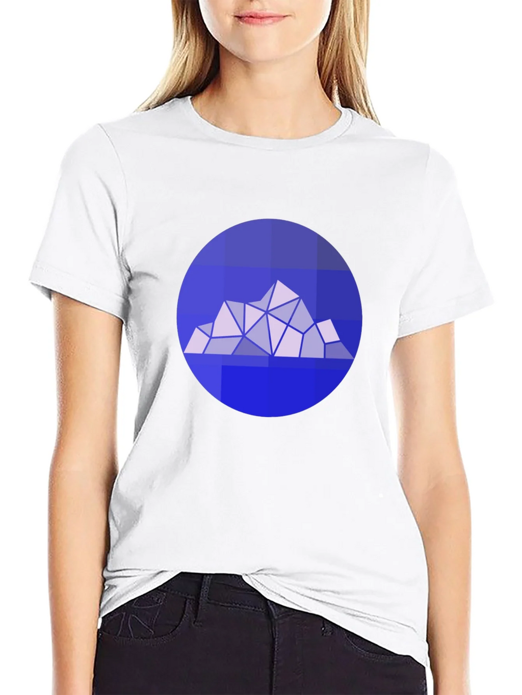 Geometric Mountain Graphic Tee - Modern Style product image 8
