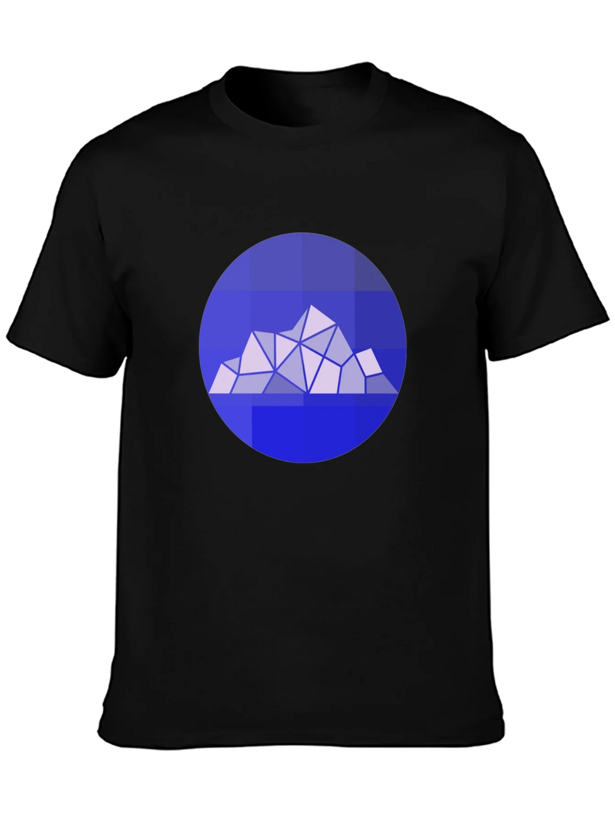 Geometric Mountain Graphic Tee - Modern Style product image 3