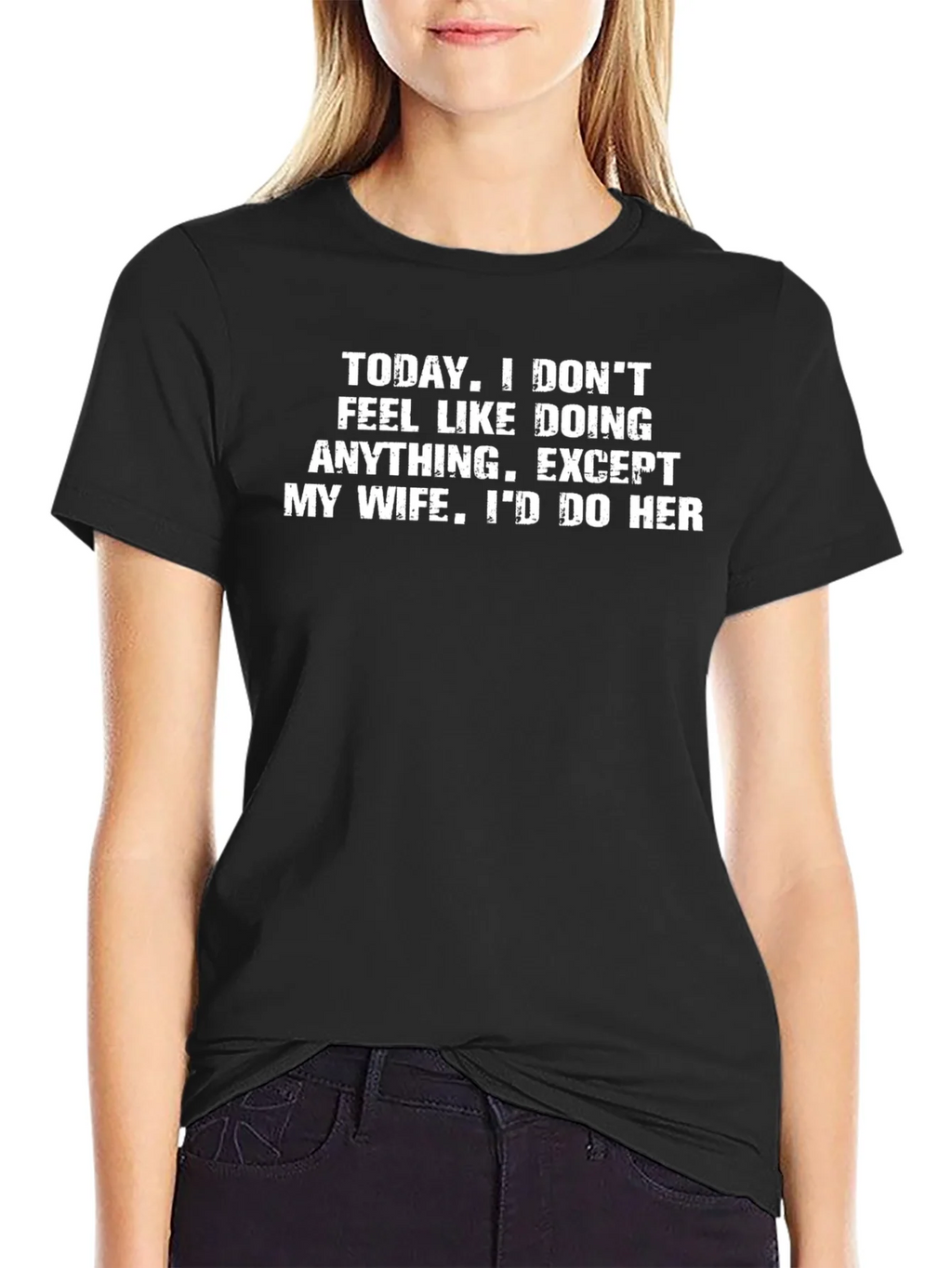 Funny Mens T-Shirt - TODAY I DONT FEEL LIKE DOING ANYTHING product image 2