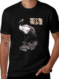Crane T-Shirt - Elegant Bird Design product image 1
