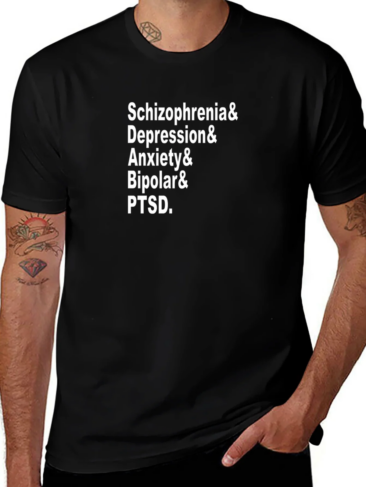 Mental Health Awareness T-Shirt: Schizophrenia Depression product image 1
