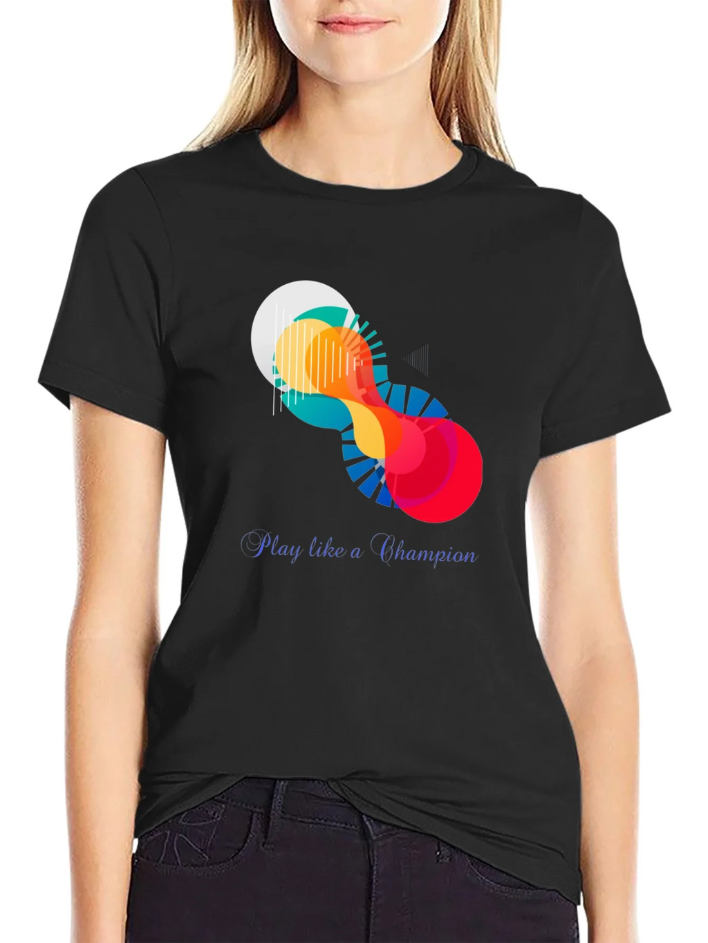 Abstract Art Graphic Tee - Play Like a Champion product image 2