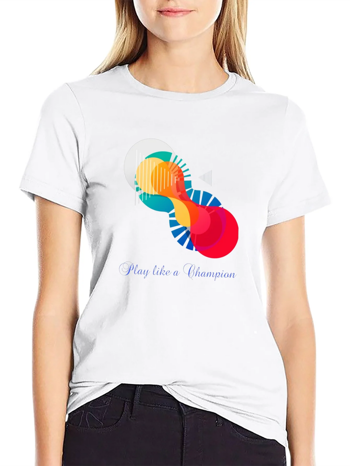 Abstract Art Graphic Tee - Play Like a Champion product image 8