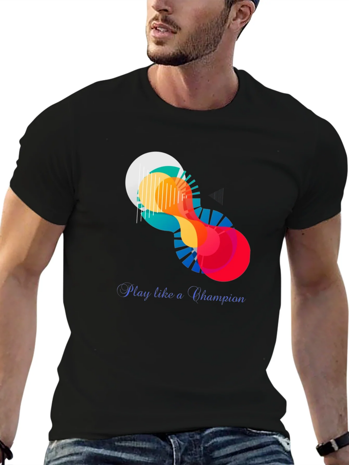Abstract Art Graphic Tee - Play Like a Champion product image 6