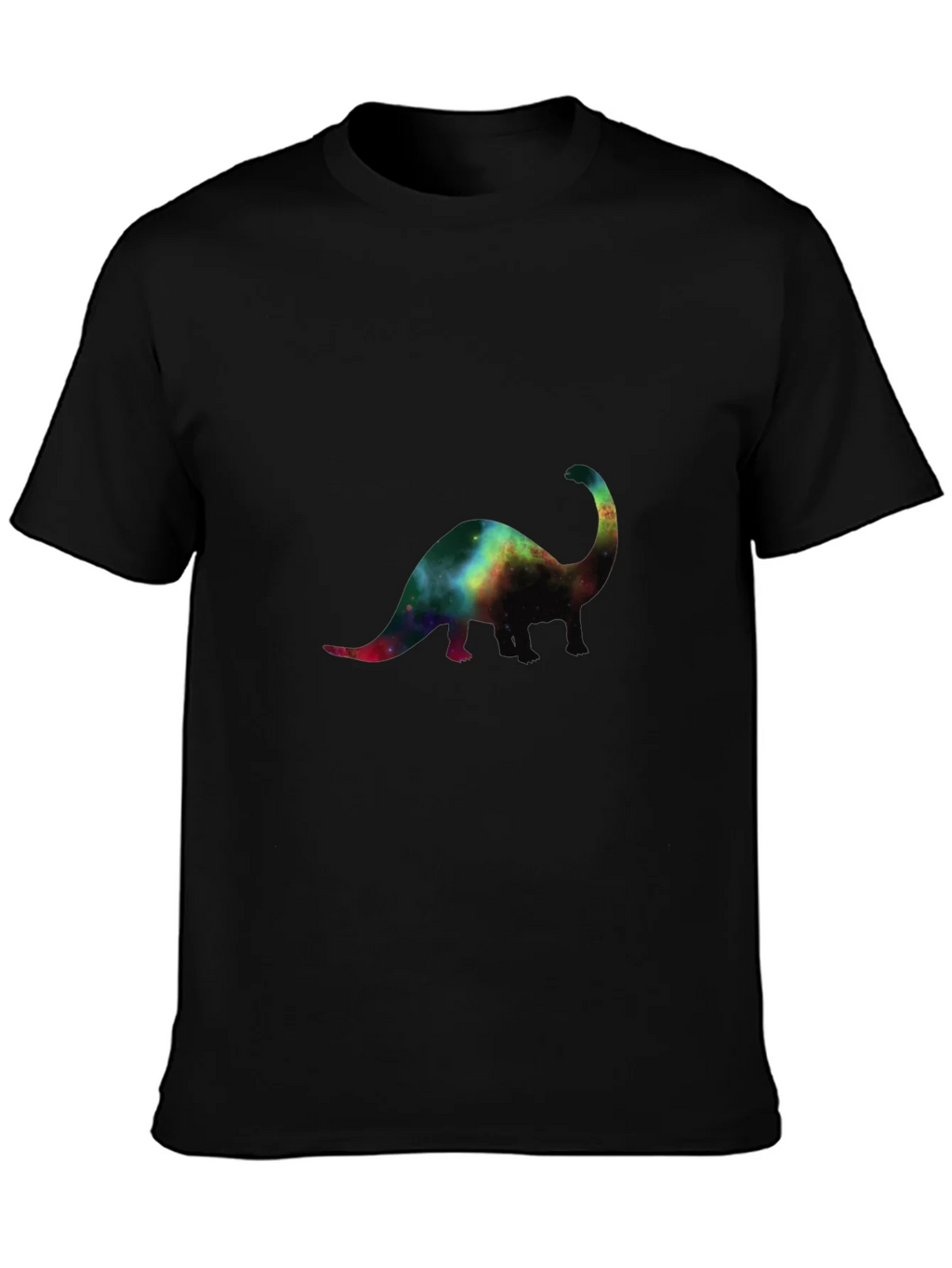 Galaxy Dinosaur Black T-Shirt product image 1