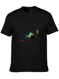Galaxy Dinosaur Black T-Shirt product image 1