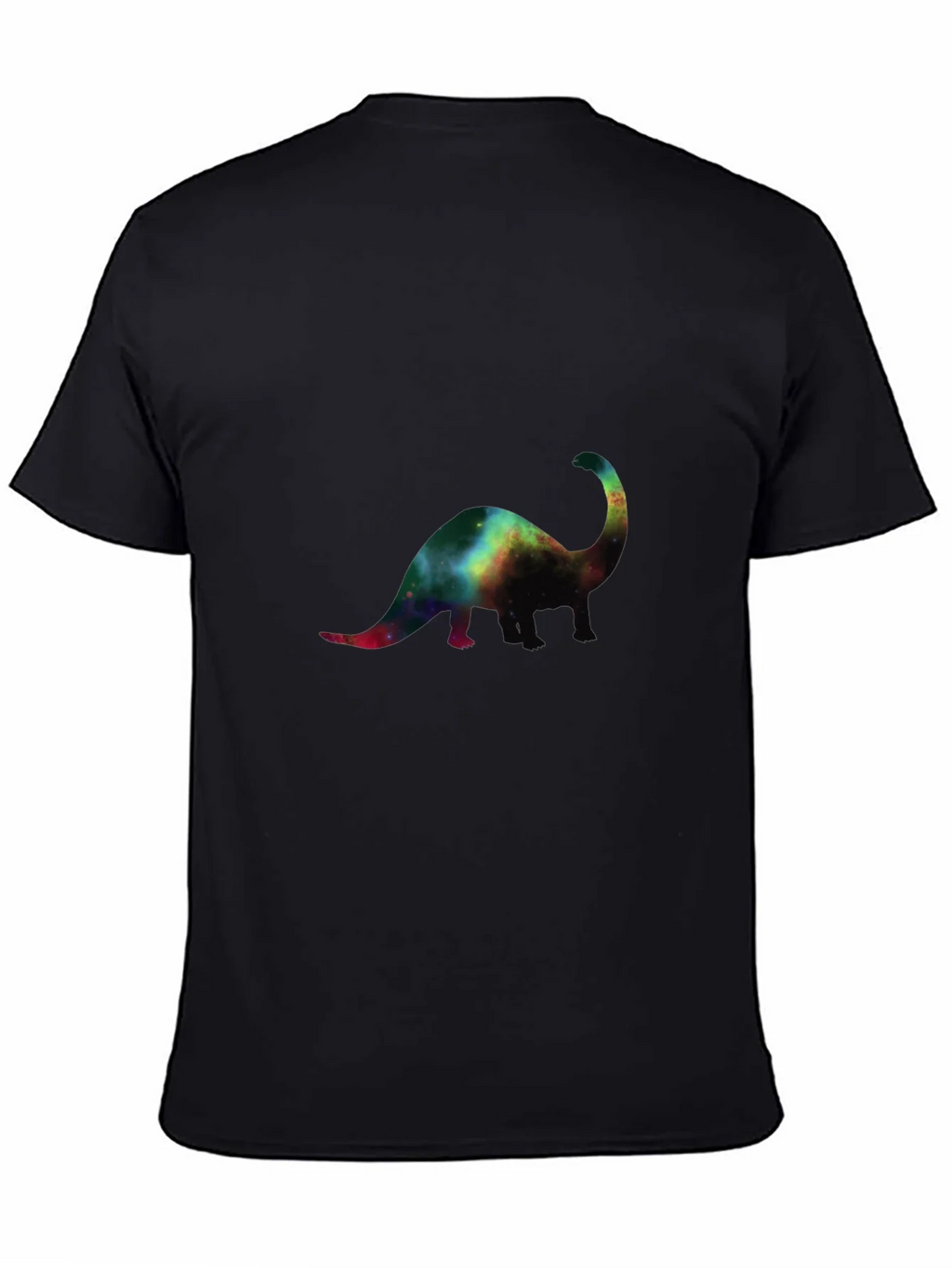 Galaxy Dinosaur Black T-Shirt product image 2