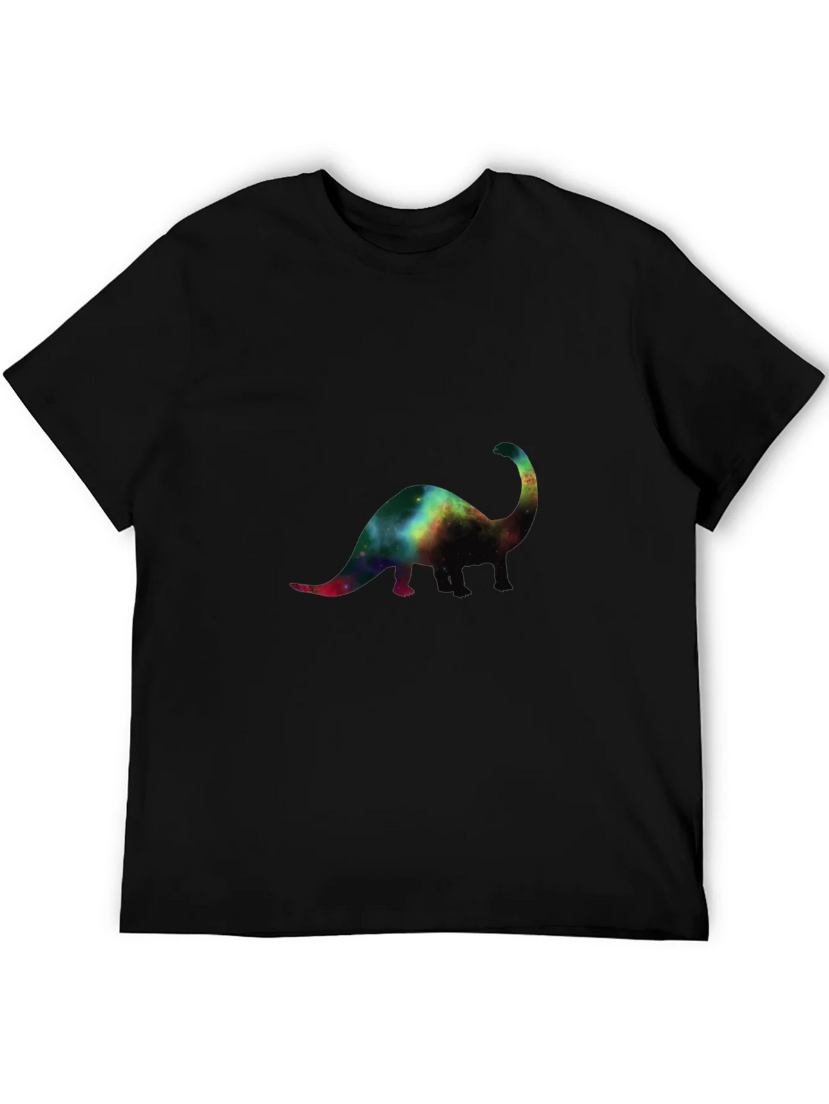 Galaxy Dinosaur Black T-Shirt product image 3
