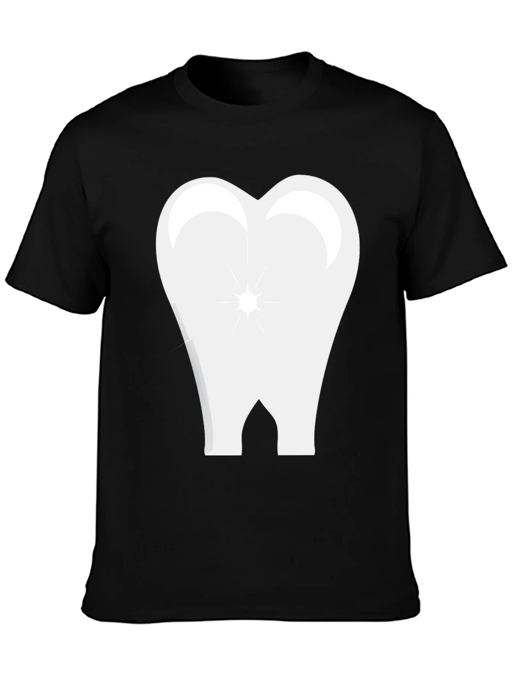 Tooth Graphic Black T-Shirt product image 3