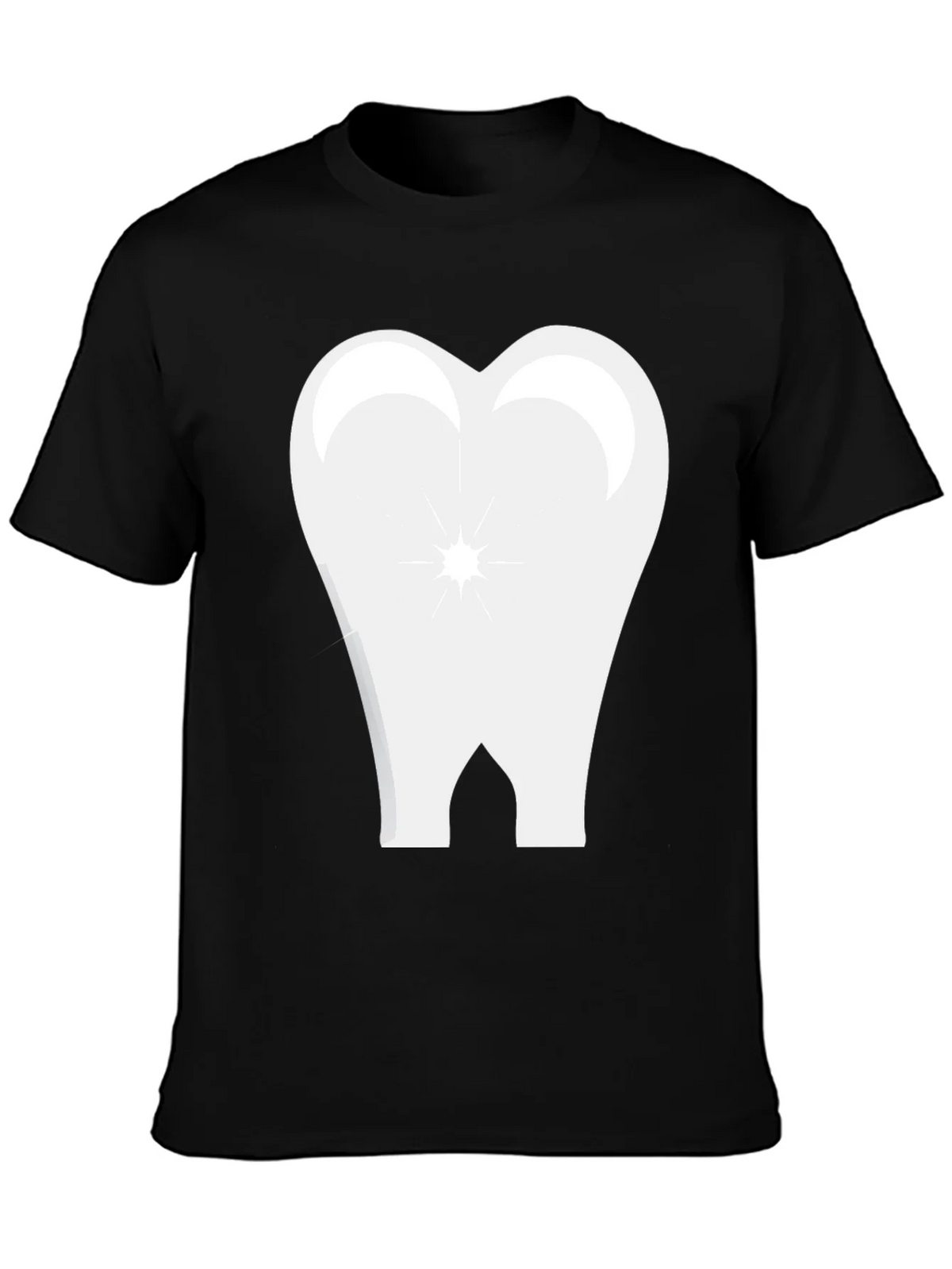 Tooth Graphic Black T-Shirt product image 3