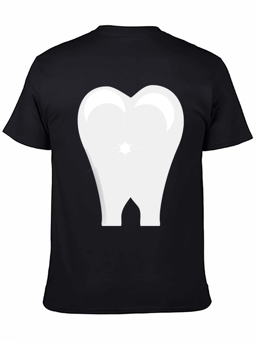 Tooth Graphic Black T-Shirt product image 4