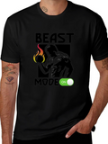 Beast Mode On Graphic T-Shirt - Black product image 1