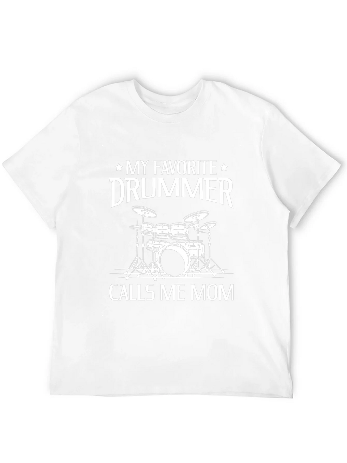 My Favorite Drummer Calls Me Mom Black T-Shirt product image 11