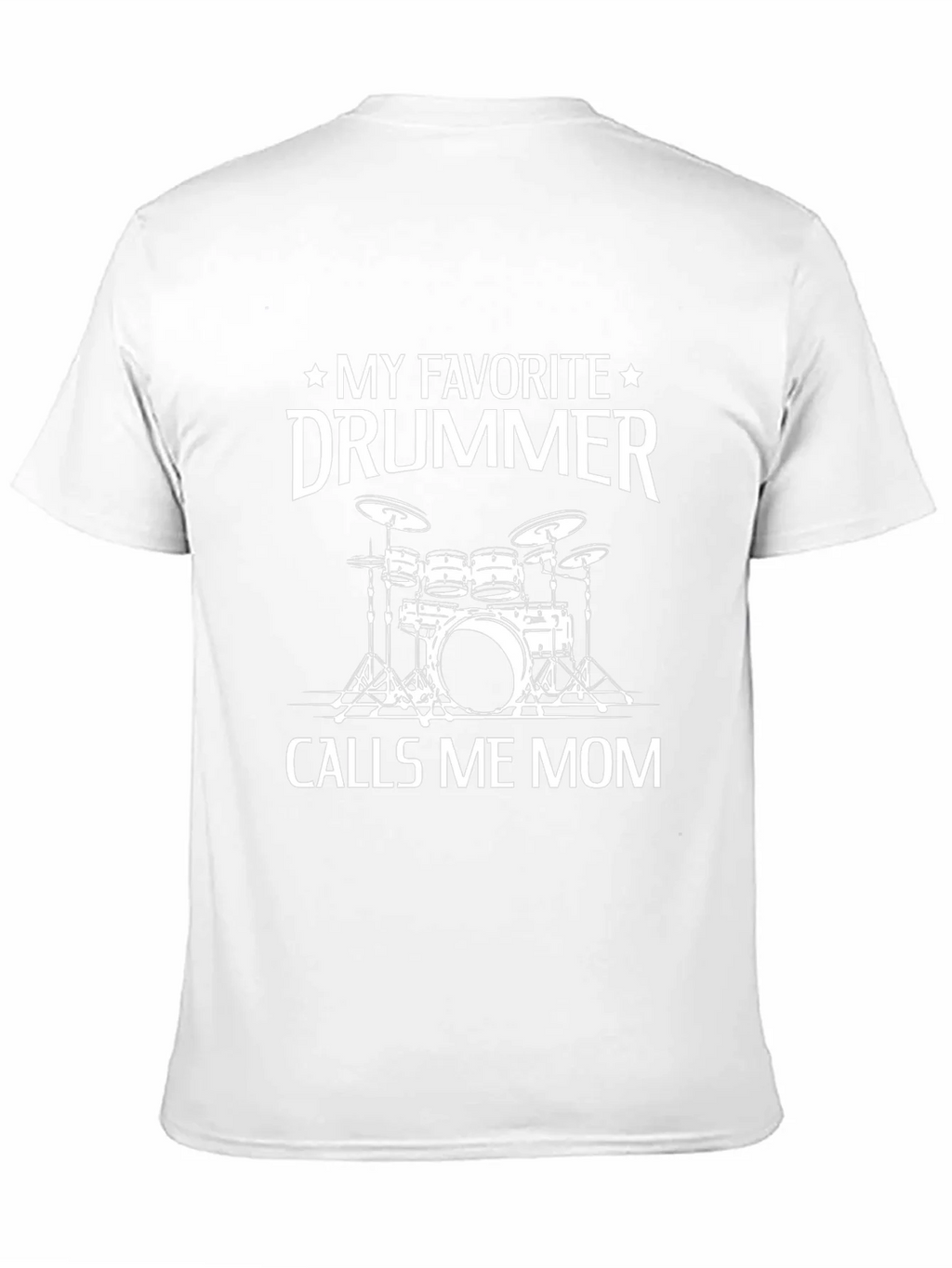 My Favorite Drummer Calls Me Mom Black T-Shirt product image 10