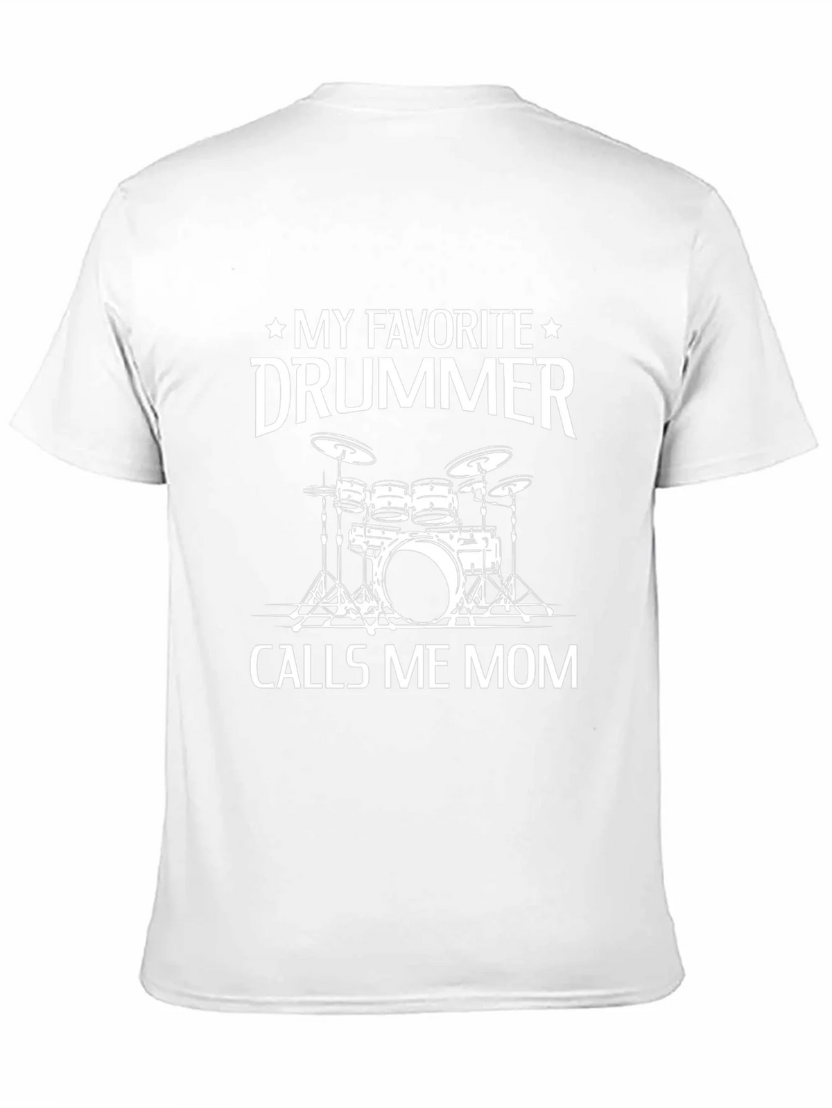 My Favorite Drummer Calls Me Mom Black T-Shirt product image 10