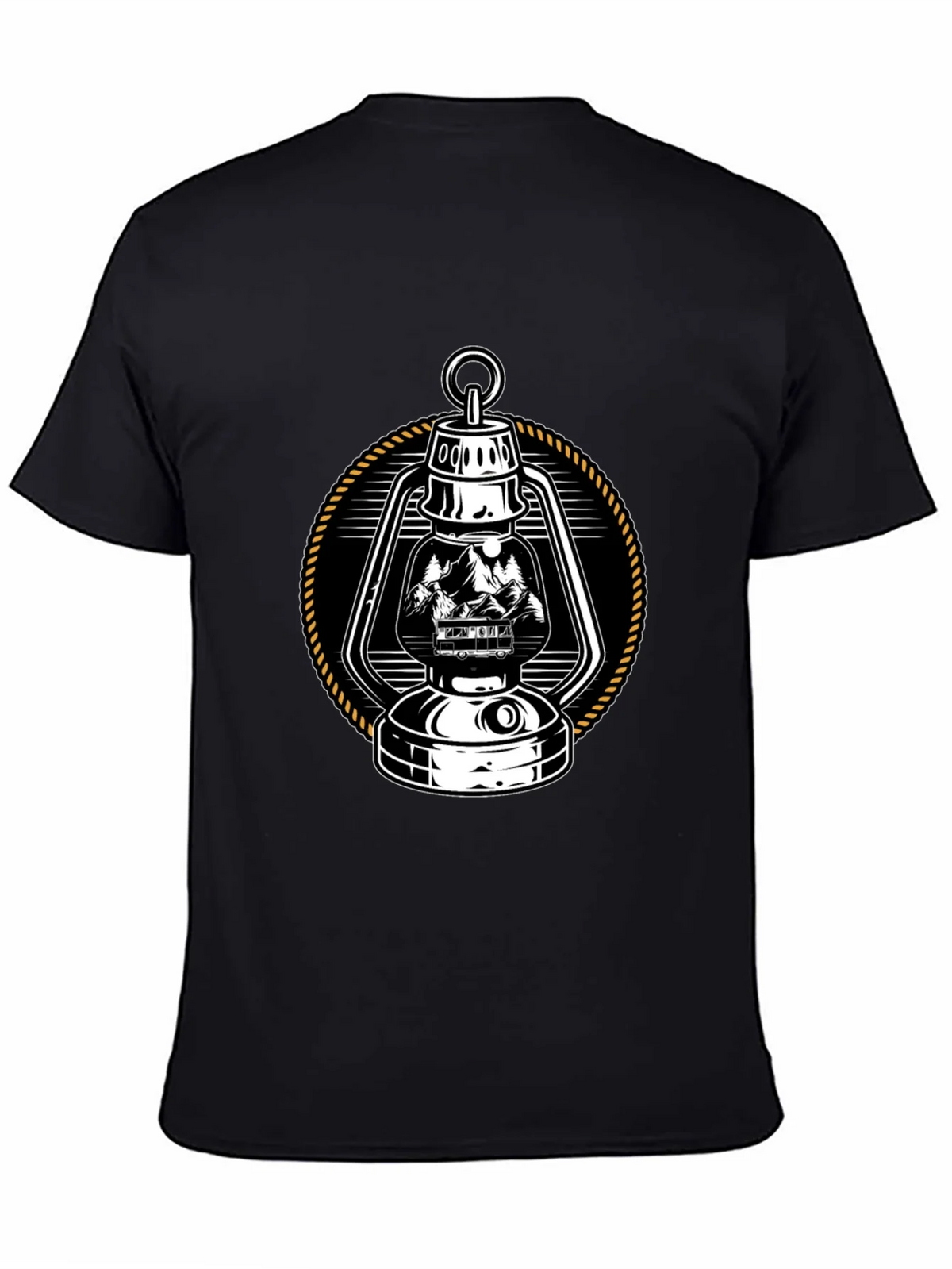 Vintage Lantern Graphic Tee - Camping Adventure product image 4