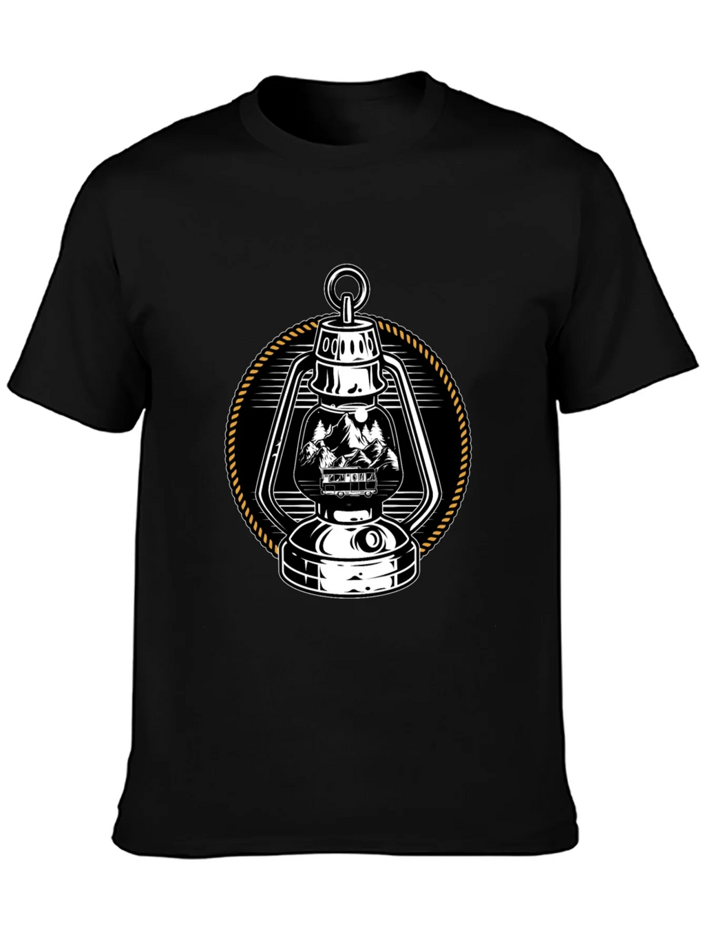 Vintage Lantern Graphic Tee - Camping Adventure product image 3