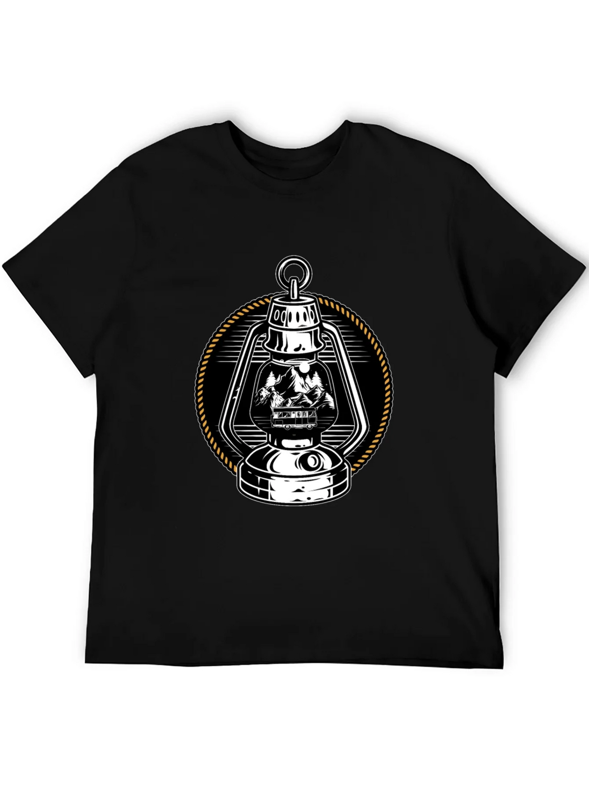 Vintage Lantern Graphic Tee - Camping Adventure product image 5