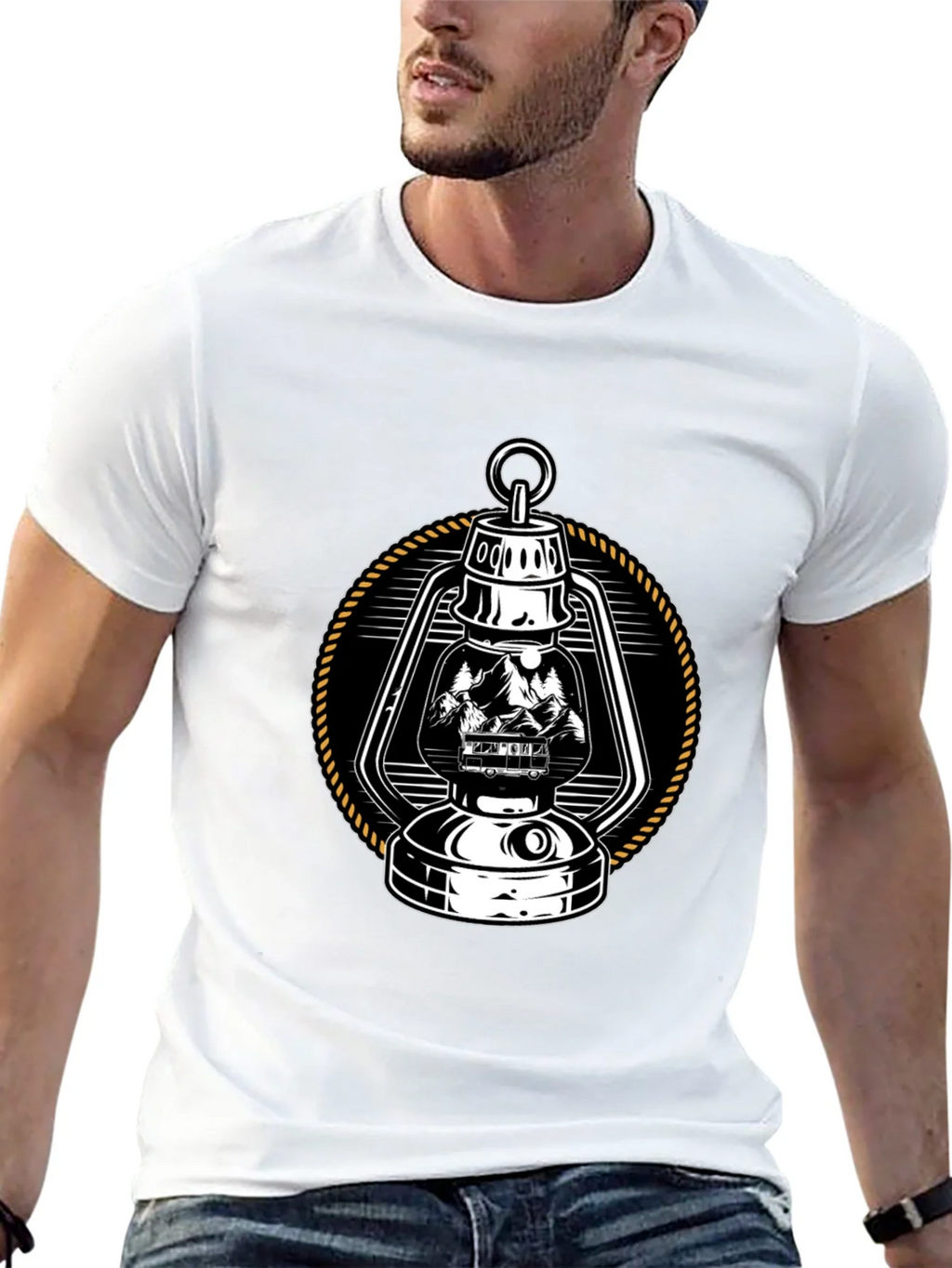 Vintage Lantern Graphic Tee - Camping Adventure product image 12